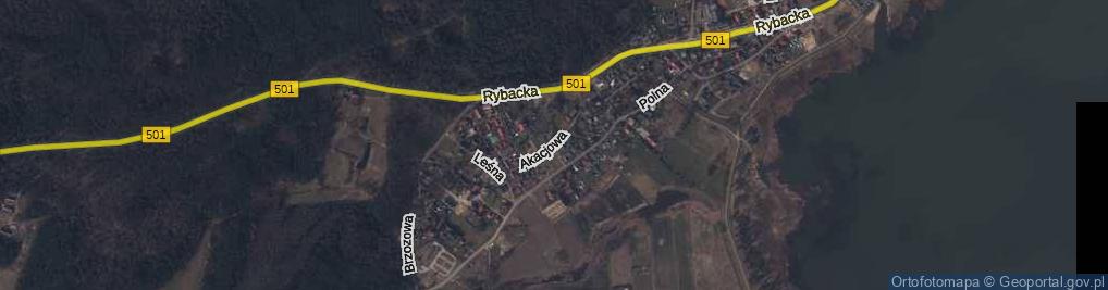 Zdjęcie satelitarne Akacjowa ul.